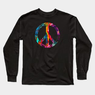 Psychedelic Peace Sign #5 Long Sleeve T-Shirt